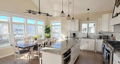 New Luxury Water-Front Retreat w/ Elevator, Dock, close to Long Beach Island!
