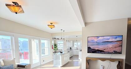 New Luxury Water-Front Retreat w/ Elevator, Dock, close to Long Beach Island!
