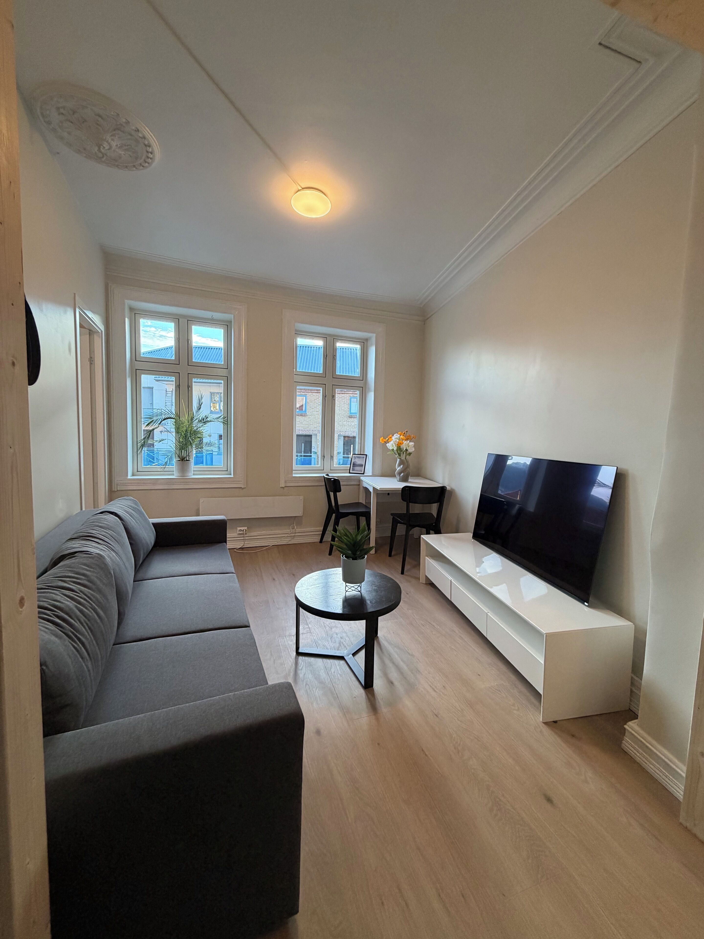 Leilighet, byutsikt | Oppholdsområde