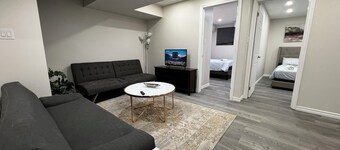 Beautiful Newly Built 2-Bed, 1-Bath Basement Apartment – Sleeps 6 – Milton