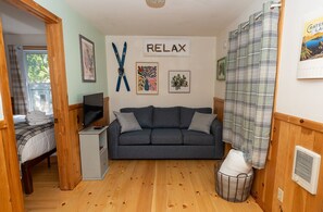 Traditional Cottage | Living area | 24-inch Smart TV with digital channels - Bar Harbor Cottages & Suites (Bar Harbor)