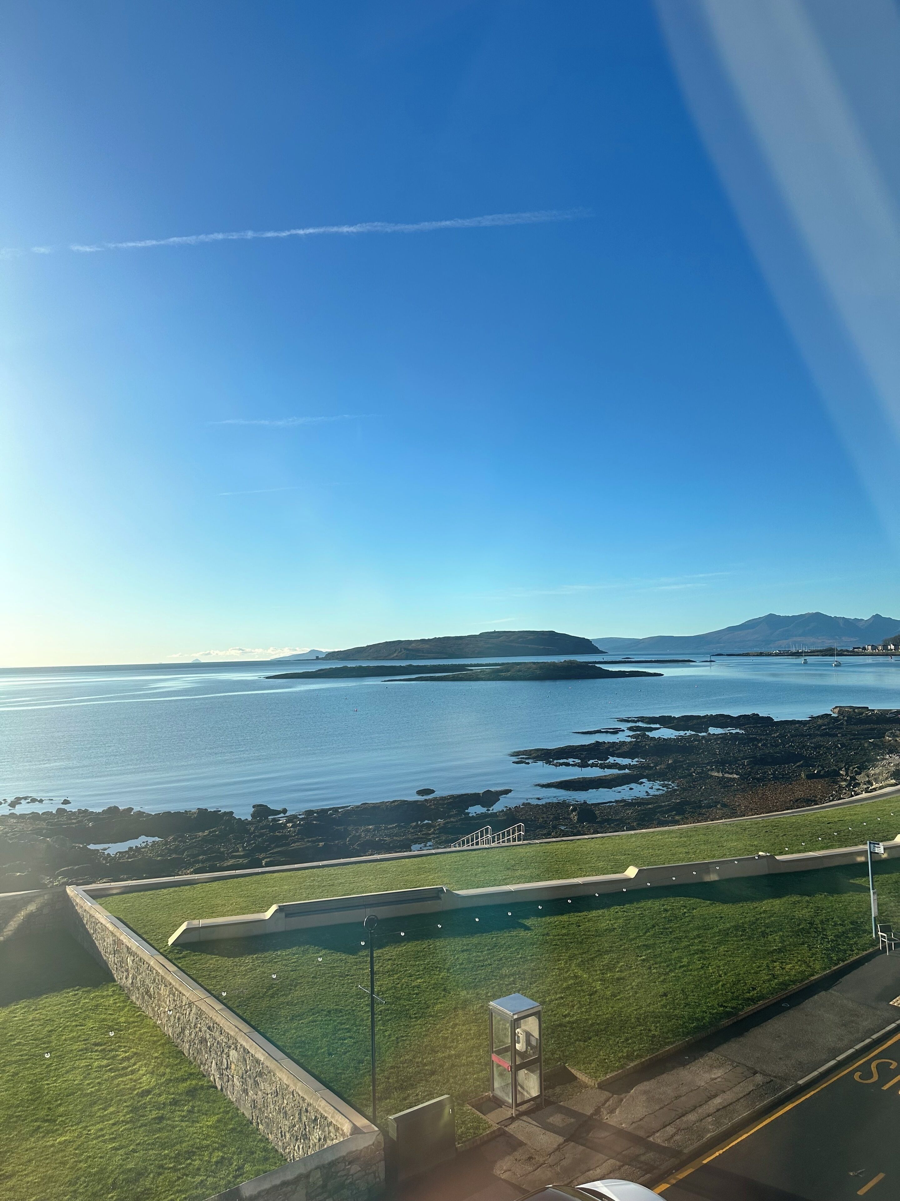 Udsigt fra overnatningsstedet