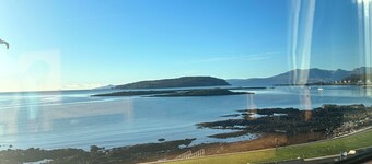 Romantic quirky seafront flat with unique alcove cabin beds