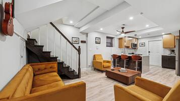 Smart TV, books, stereo, computer monitors