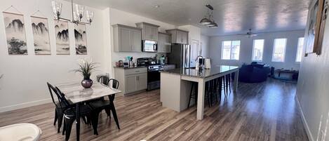 Microwave, oven, stovetop, dishwasher