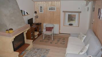 TV, fireplace, DVD player