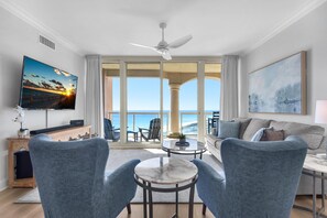 Condo, Multiple Beds (Portofino Island Resort 1-1502) | Living area - Portofino Island Resort 1-1502 (Pensacola Beach)