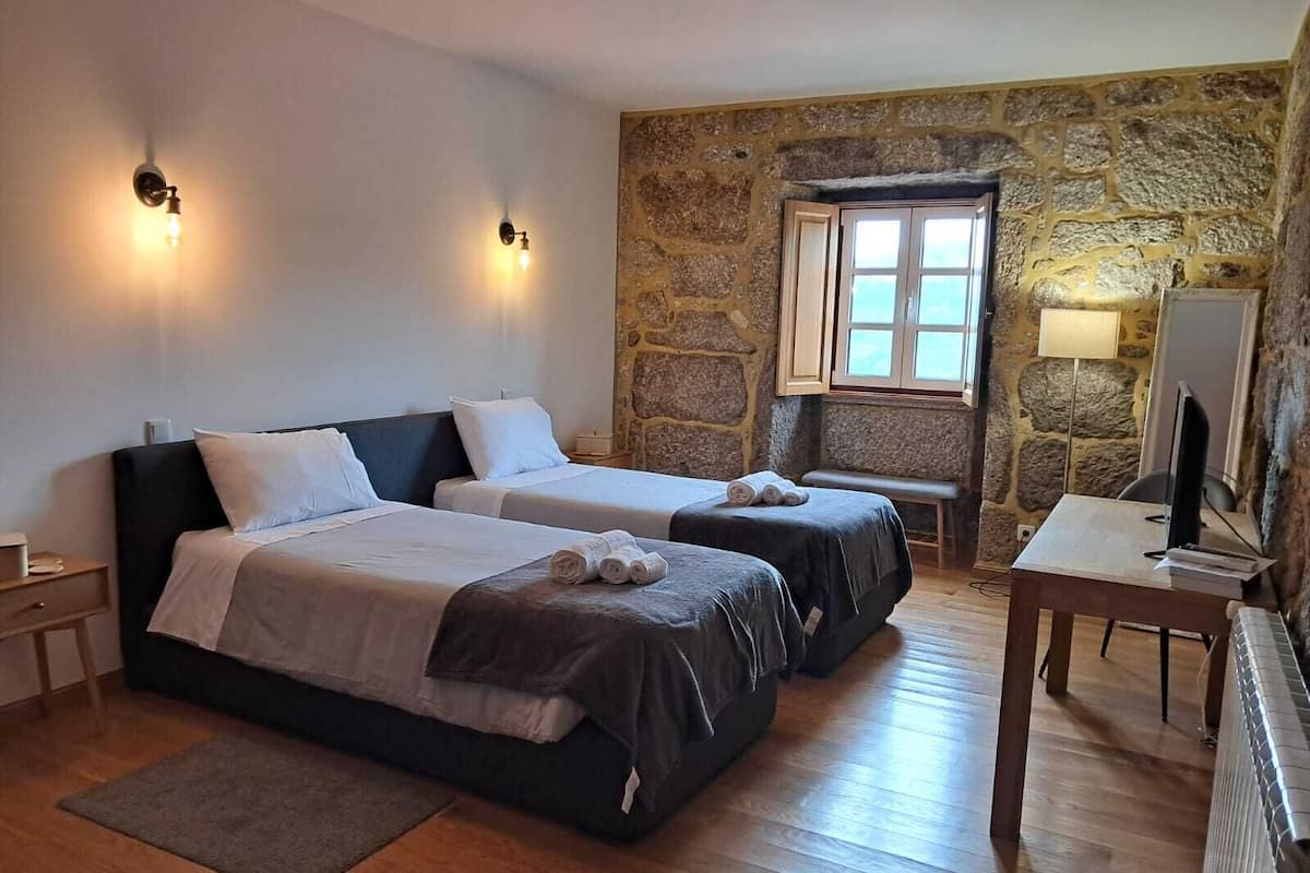 Family House, Garden View | Premium bedding, down comforters, memory foam beds, desk