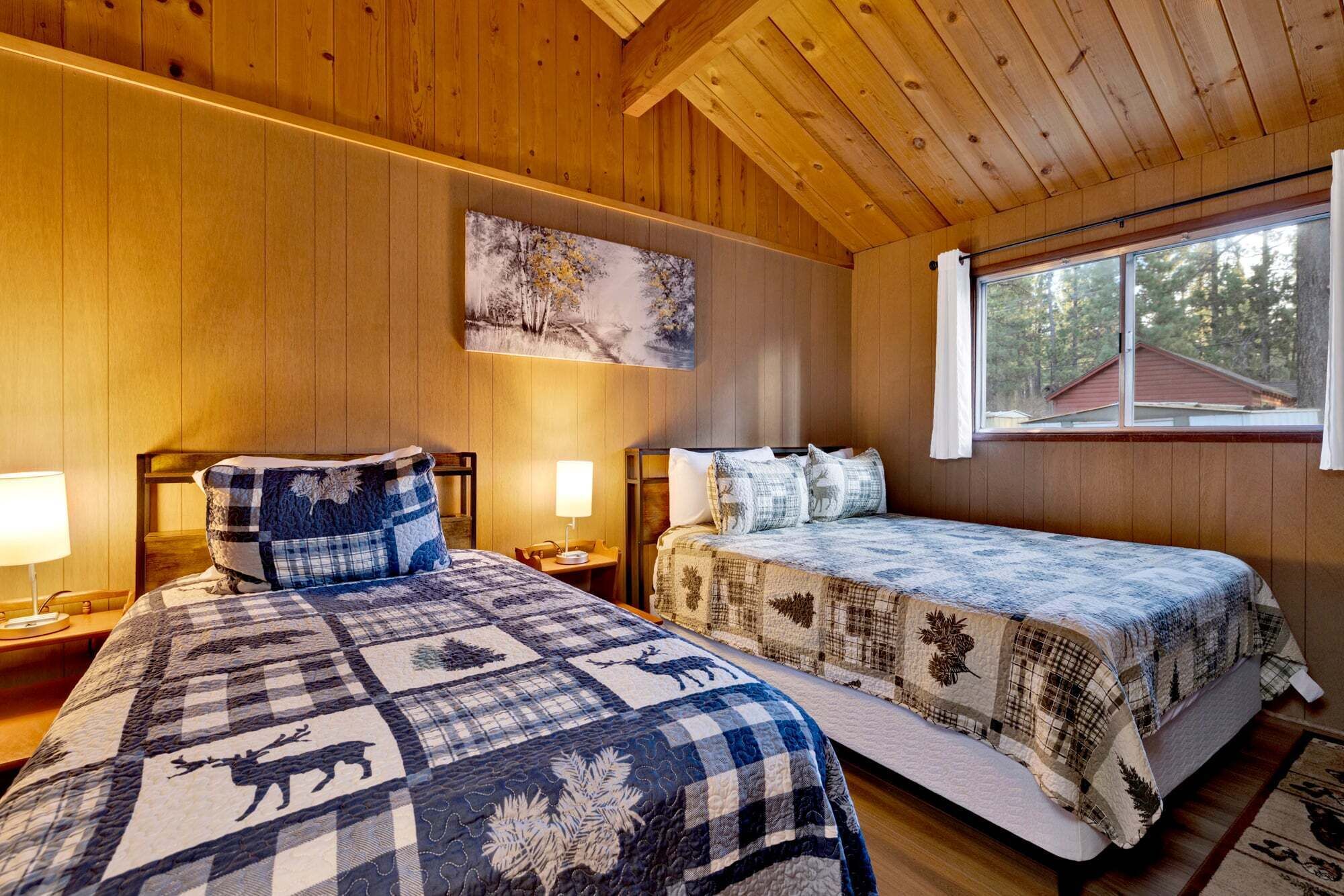 Cabane, plusieurs lits, vue montagne (2583) | Vue de la chambre