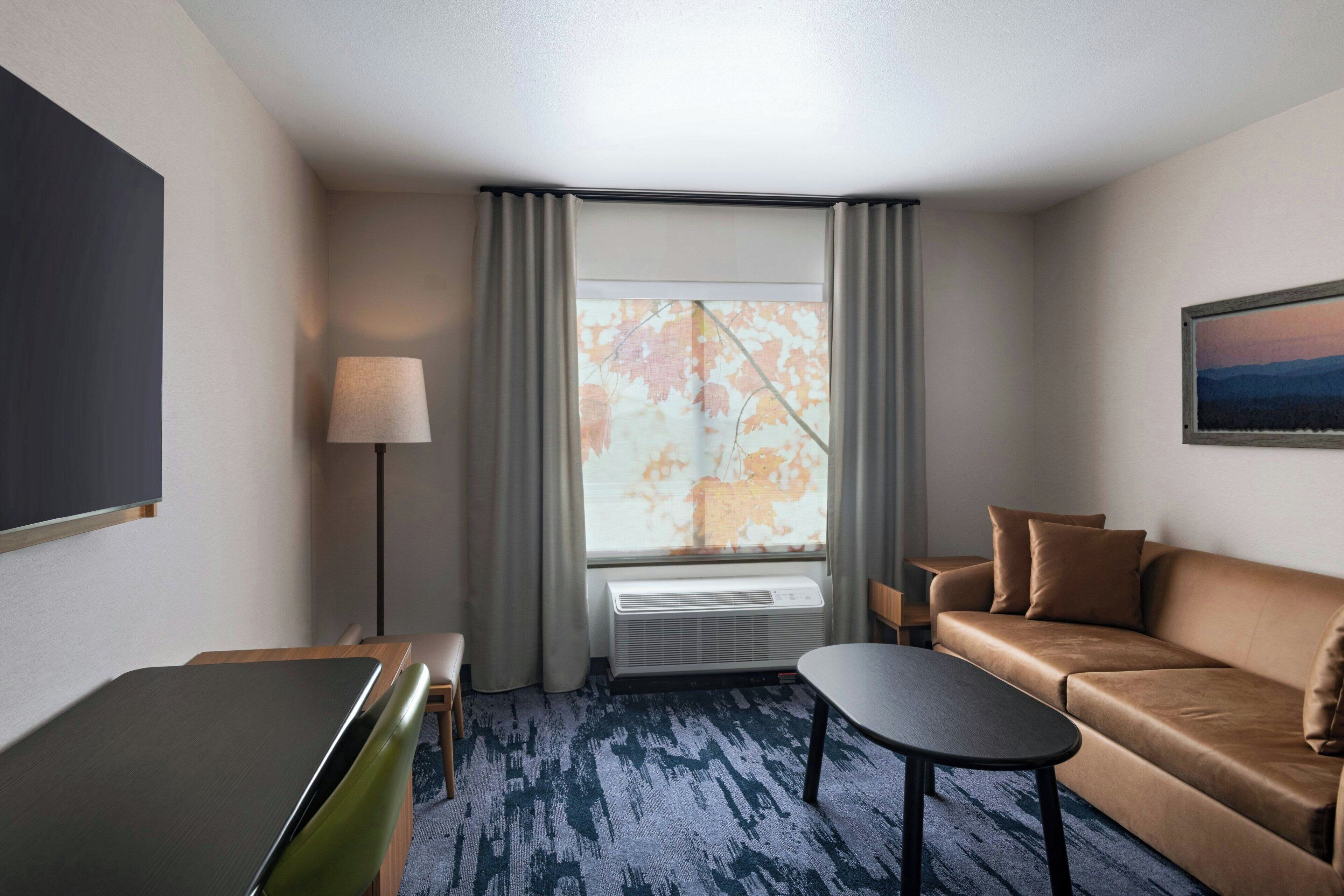 Desk, blackout drapes, iron/ironing board, WiFi (free)