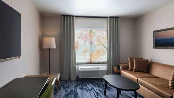 Desk, blackout drapes, iron/ironing board, WiFi (free)