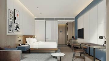 Down duvets, minibar, in-room safe, desk