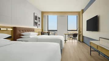 Down duvets, minibar, in-room safe, desk