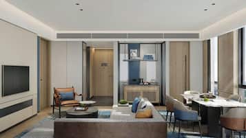 55-inch LCD TV with cable channels