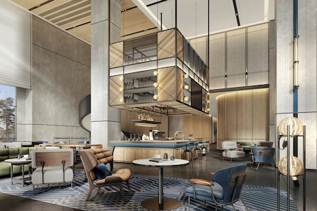 Bar en el lobby. Four Points By Sheraton Zibo Zichuan