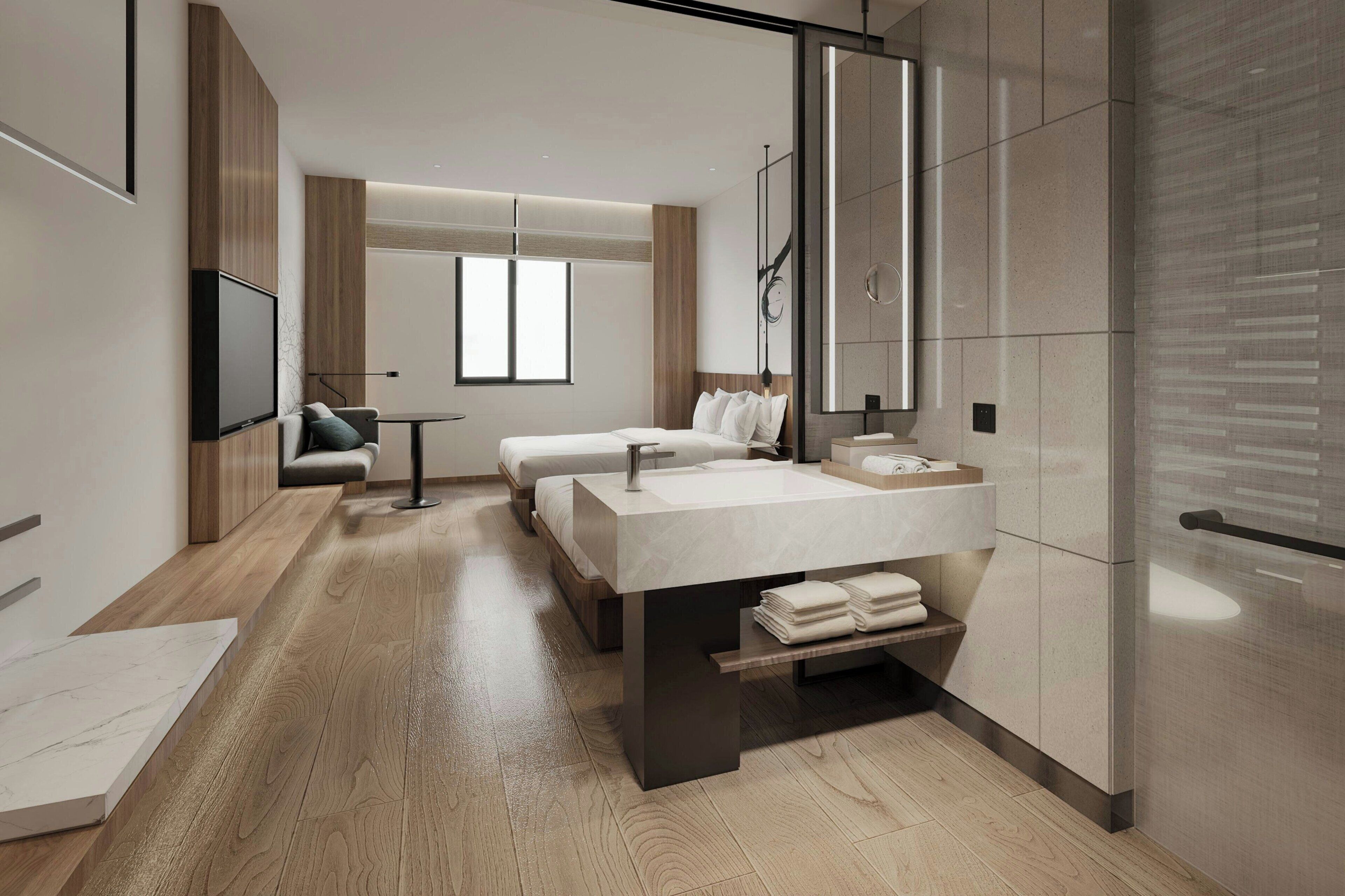 Quarto conforto, 2 camas de casal