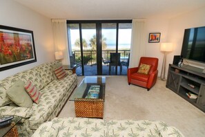 TV - Premium, Remodeled Direct Oceanfront Two Bedroom Condo--Barefoot Trace 207 (St. Augustine)