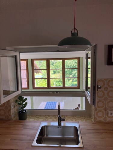 Ferienwohnung Gartenblick - 5 min zum Europa-Park - reservierter Parkplatz