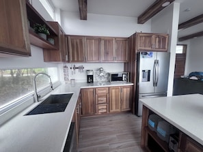 Private kitchen - Epic Ocean Views, New Modern Oceanfront, Walk to Everything (West End Roatan)