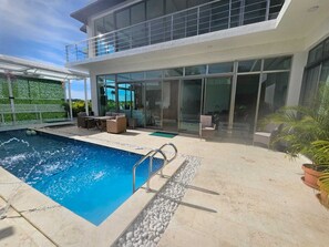 Pool - Fabulous 3-bedroom apartment with AC in sunny Juan Dolio on the 2 floor (Juan Dolio)