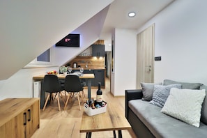 Apartment, Pets allowed, Mountain View | Living area - Apartments Seventy Seven (Kranjska Gora)