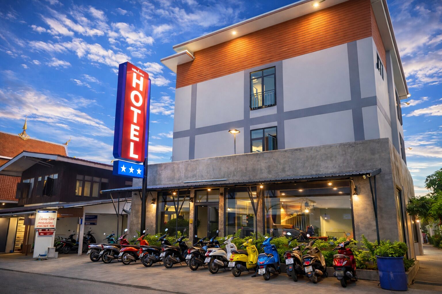 Fachada de la propiedad