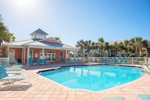 A heated pool - Seaside at Anastasia C203- Walk to Beach, Pool, Free Wifi, Waterviews! (St. Augustine)