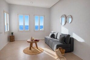 King Suite with Balcony and Sea View | Laptop workspace, blackout drapes, iron/ironing board, free WiFi - Elysium by With-Inn Mykonos Suites (Mykonos)