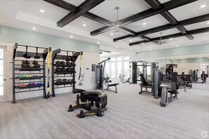 Fitness facility -  Adeline Apartments 15m to Parks, Pet Friendly, Free Parking by Heavenly Homes (Kissimmee)
