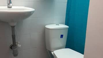 Ducha, toallas, jabón, papel higiénico