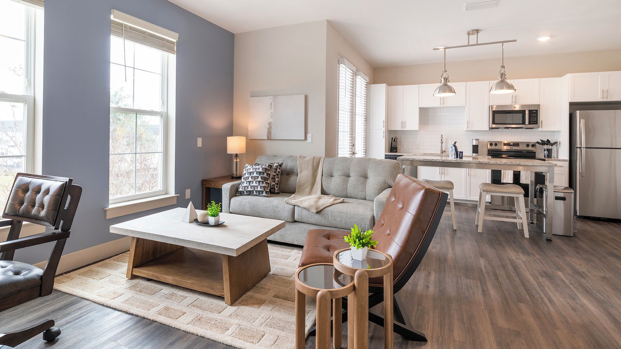 Apartamento (1 Bedroom) | Área de estar | Smart TV 50 polegadas com canais digitais