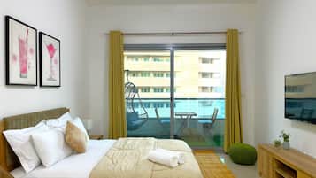 Appartement, 1 slaapkamer, niet-roken, uitzicht op stad | Een strijkplank/strijkijzer, gratis wifi