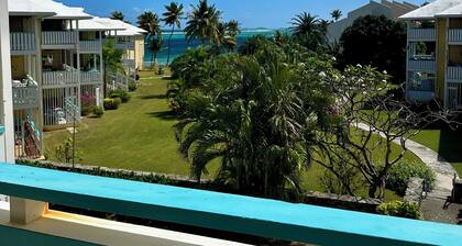 Ocean View Beach access with pool 2 bed 2 bath condo close to Christiansted