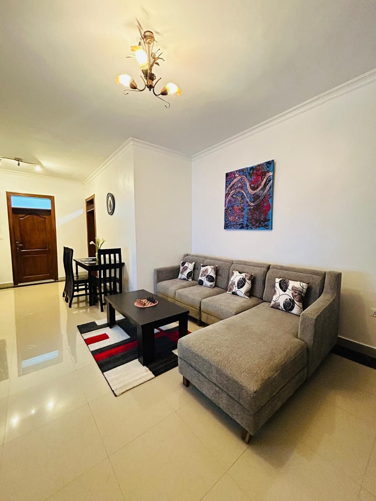 Superior Apartment, City View | Living area | 32-inch Smart TV with digital channels