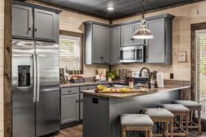 Fridge, microwave, oven, stovetop - Smoky Dream Lodge: Heated Pool, Hot Tub & Games! (Pigeon Forge)