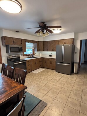 Microwave, oven, stovetop