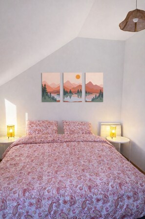 3 chambres, bureau, fer et planche à repasser, Wi-Fi gratuit