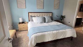 2 slaapkamers, een strijkplank/strijkijzer, wifi, beddengoed