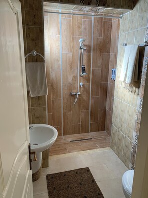 Shower, hair dryer, towels, soap - "DAR MIDOUN " Villa in the center of town with private swimming pool. (Djerba Midun)