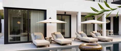 A heated pool