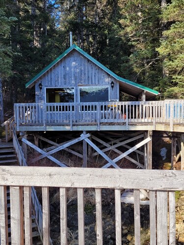 Remote Alaska cabin, located in the Kachemak Bay Park area of Tutka Bay.
