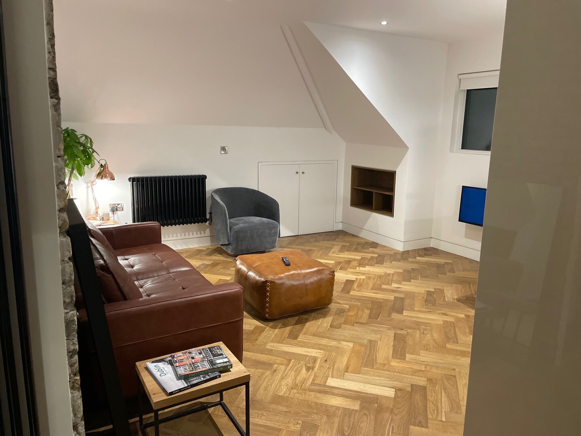 Smart TV, books, stereo