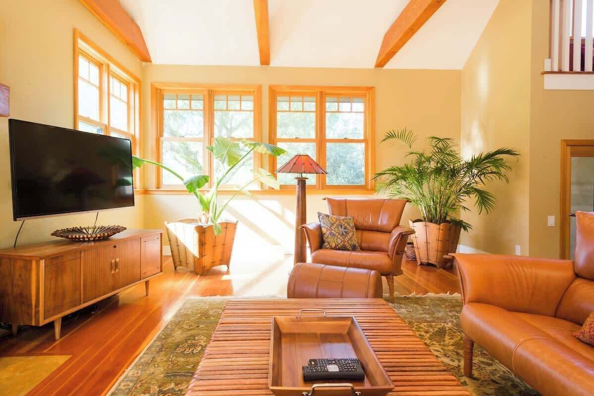 TV, fireplace, offices