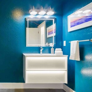 Shower, hair dryer