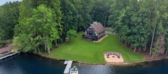Lakefront Private Dock W/Kayaks Fire Pit On Private Warm Side Of Lake Anna