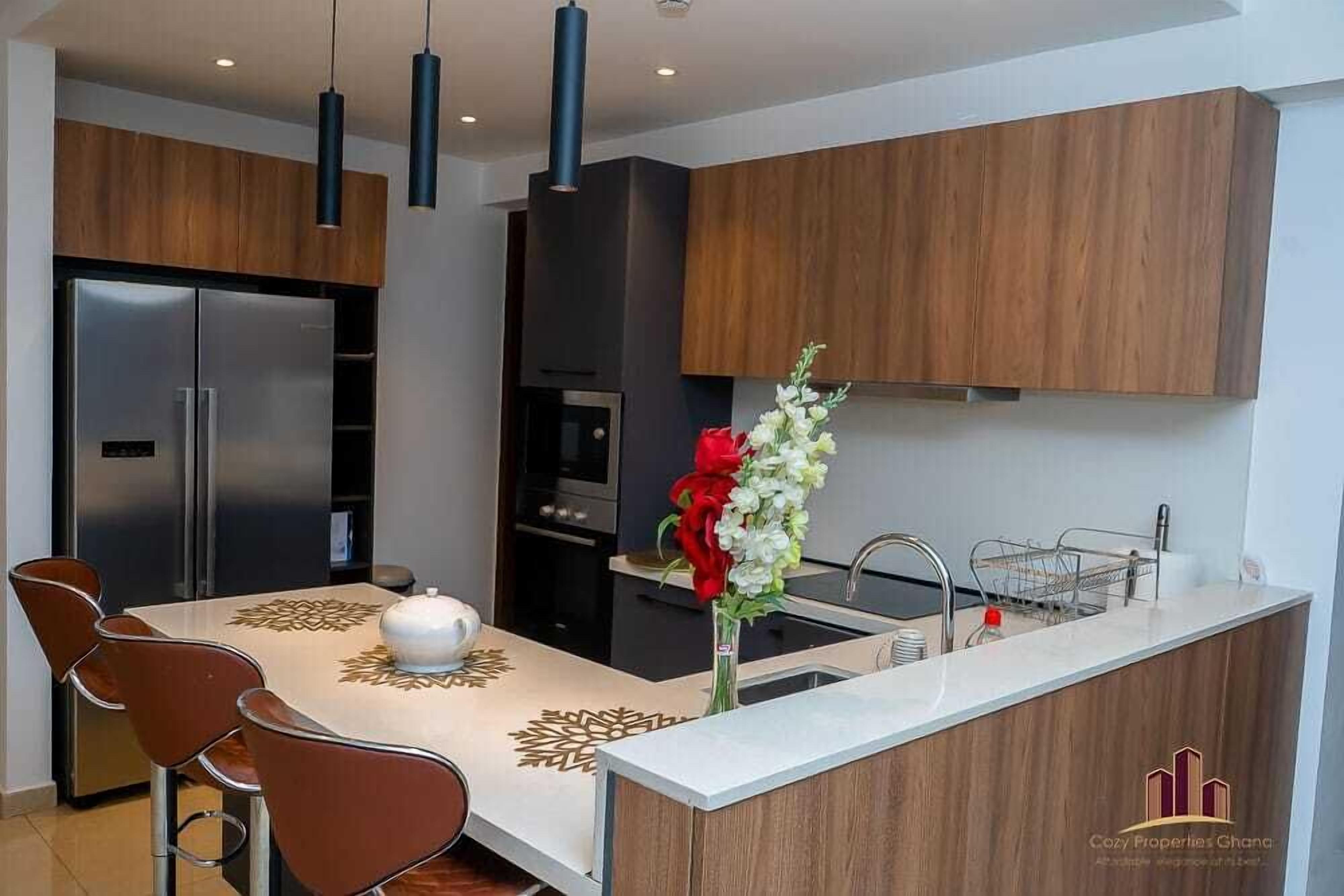 Appartement Familial, vue ville | Coin cuisine privé