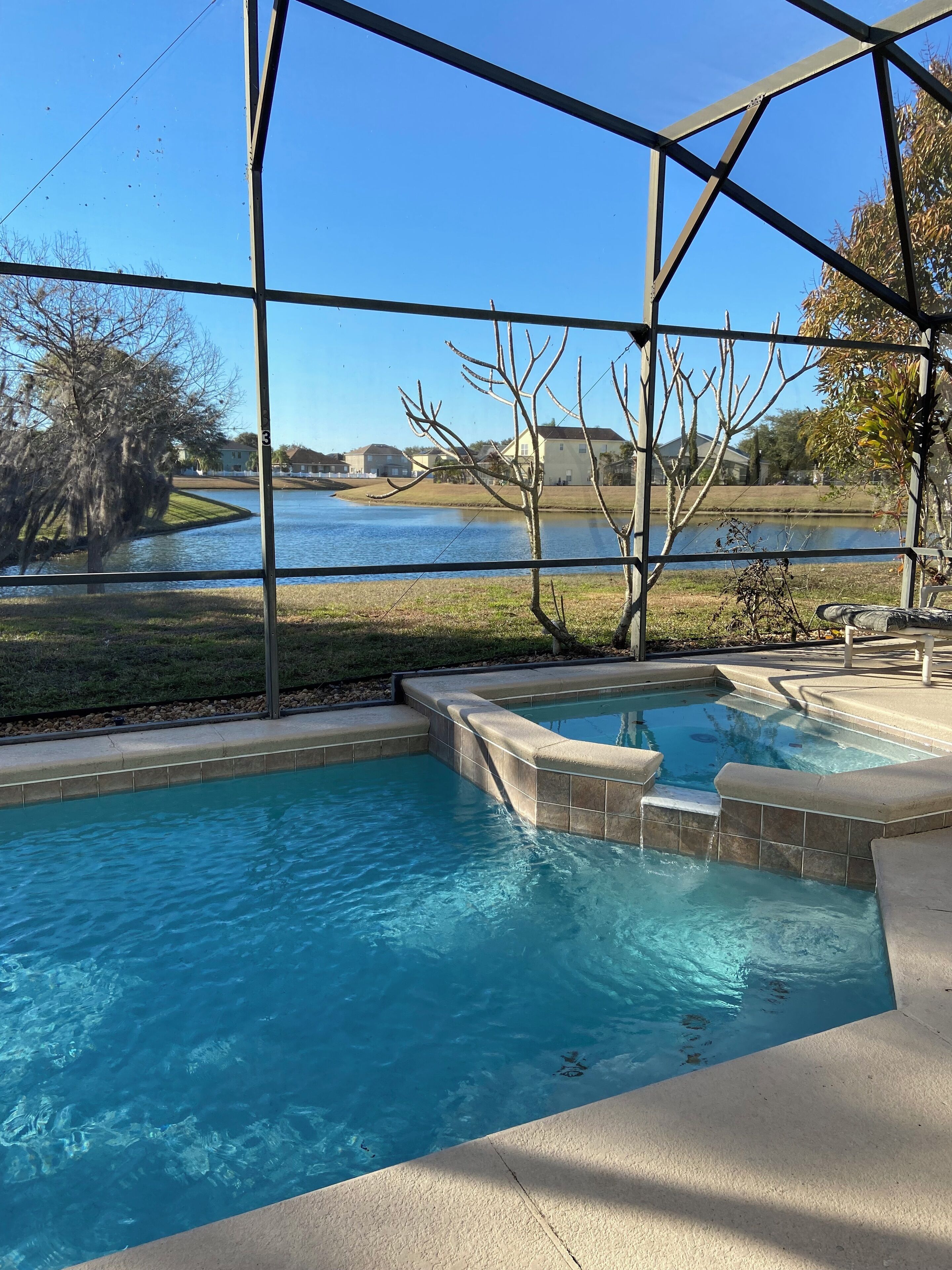 Piscine extérieure, piscine chauffée
