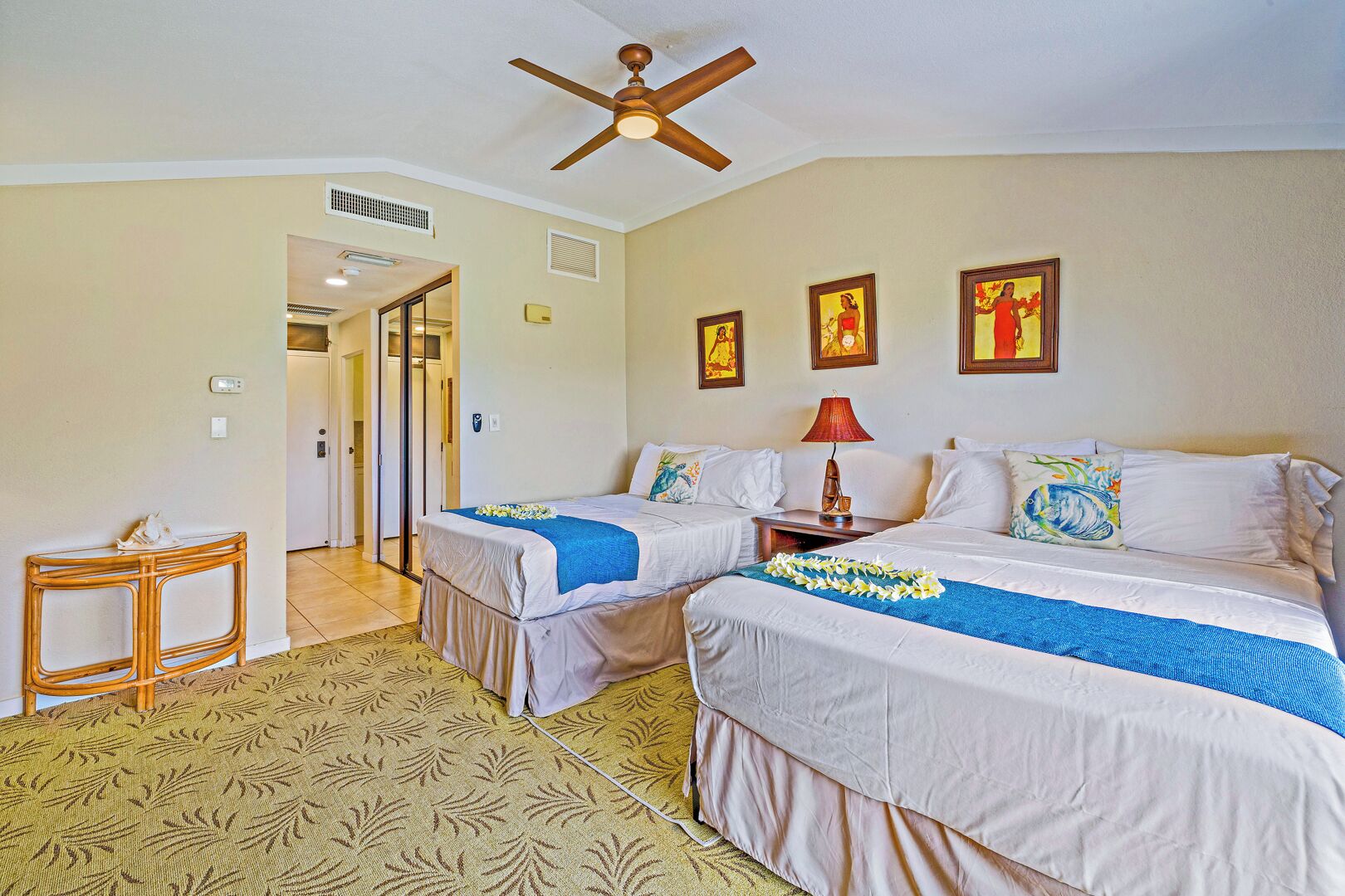 2 bedrooms, iron/ironing board, free WiFi, bed sheets