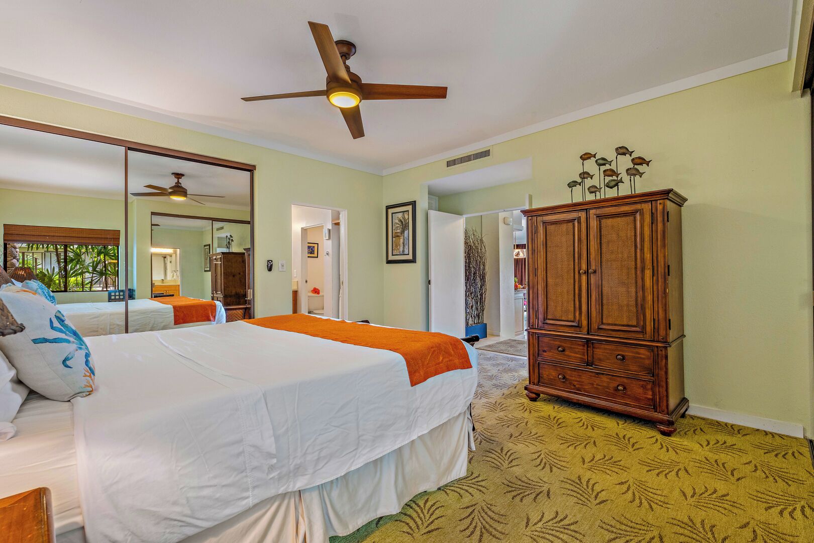 2 bedrooms, iron/ironing board, free WiFi, bed sheets