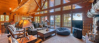 Lake Superior Log Cabin Retreat | Near Bayfield, WI | Sleeps 18